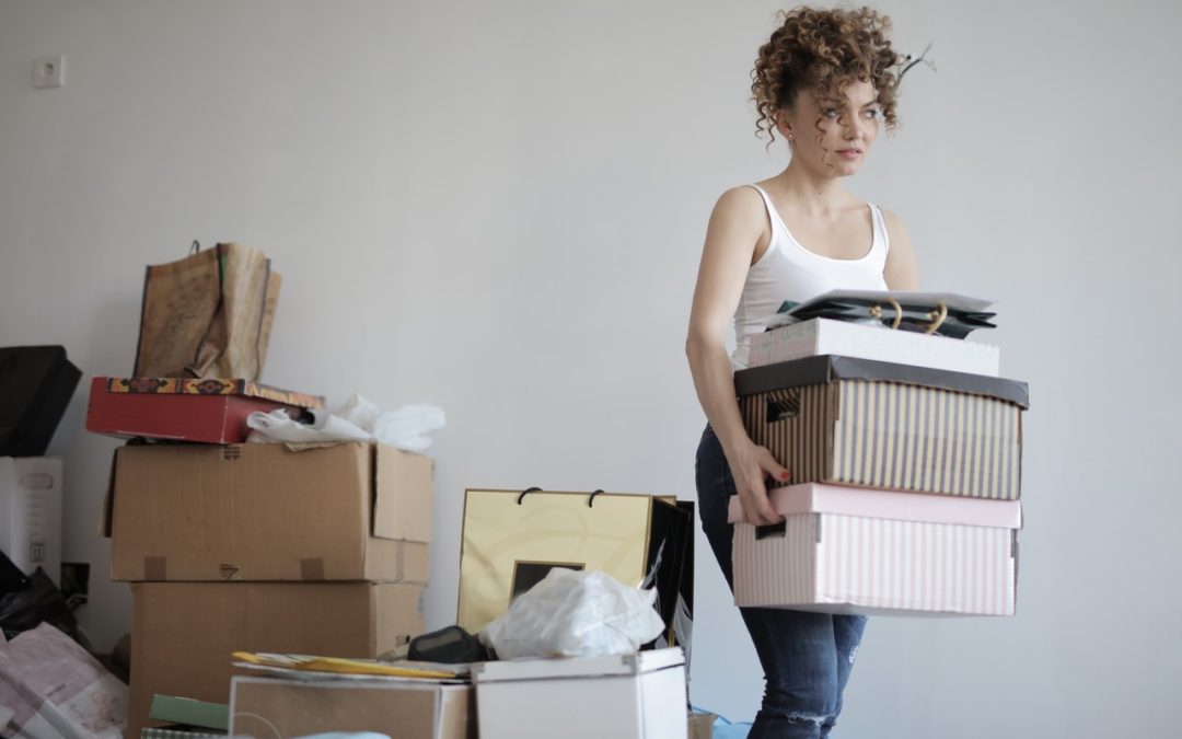 Preparing to sell your home by decluttering.